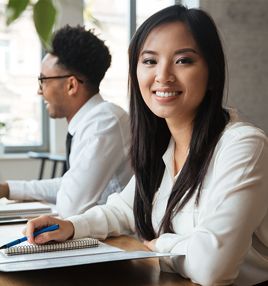 Staff exploring medical benefits for Singapore employees